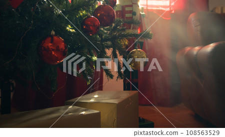 Gift Christmas boxes under the tree Gift Christmas boxes under the tree 108563529