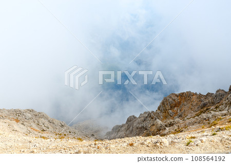 View from top of Tahtali mountain in vicinity of Kemer, Antalya coast, Turkey View from top of Tahtali mountain in vicinity of Kemer, Antalya coast, Turkey 108564192