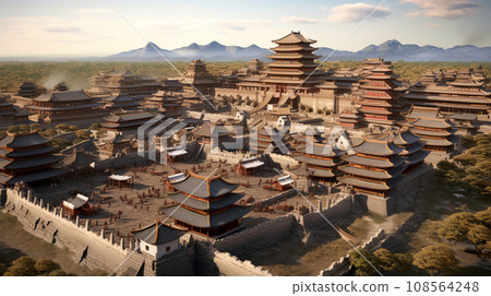 AI created castle town 108564248