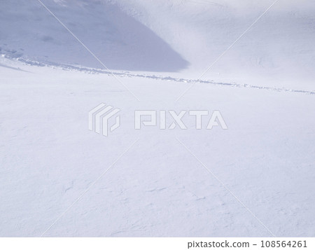 Footprints on the snow Footprints on the snow 108564261