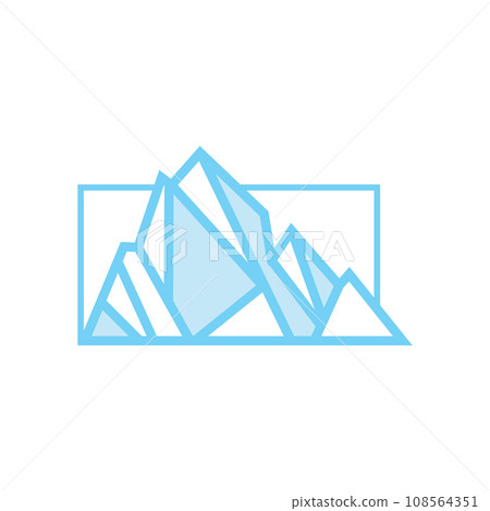 Mountain Logo, Antarctic Iceberg Logo Design, Nature Landscape Vector, Product Brand Illustration Icon Mountain Logo, Antarctic Iceberg Logo Design, Nature Landscape Vector, Product Brand Illustration Icon 108564351