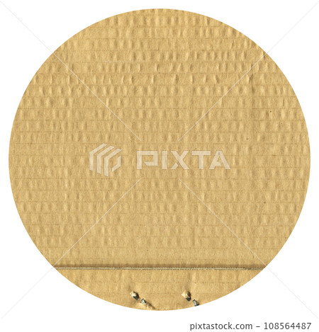Brown and beige colored corrugated cardboard detail Brown and beige colored corrugated cardboard detail 108564487