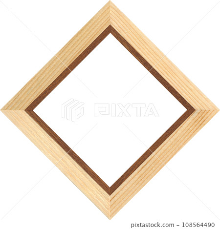 Wooden marquetry frame, wooden frame made of a combination of different woods Wooden marquetry frame, wooden frame made of a combination of different woods 108564490