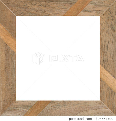 Wooden marquetry frame, wooden frame made of a combination of different woods 108564500