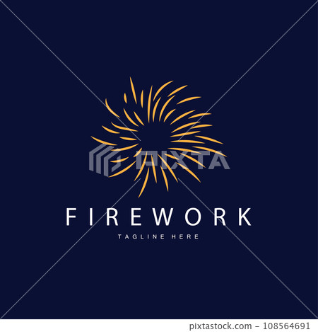 Firework Logo, Simple Line Model Design New Year Celebration Day Illustration, Template Vector Firework Logo, Simple Line Model Design New Year Celebration Day Illustration, Template Vector 108564691