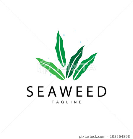 Seaweed Logo Design, Underwater Plant Design Illustrations, Cosmetics and Food Ingredient 108564898