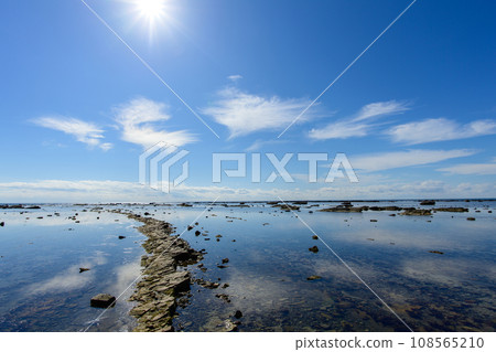 日本海灘百選 秋田縣宇野崎海岸男鹿半島 108565210