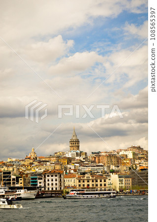 Galata Bridge and Galata Tower, one of the most visited places in Turkey Istanbul March 23 2019 108565397