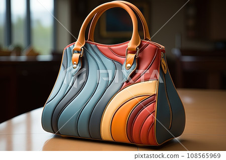 tote woman fashion bag gaudi inspired illustration generative ai 108565969