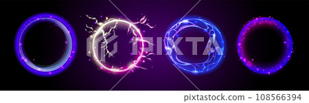 Magic energy portals set Magic energy portals set 108566394