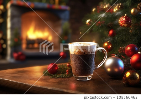 Christmas season warm room and drinks Christmas season warm room and drinks 108566462