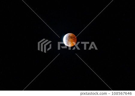 [Moon material] Lunar eclipse [Nagano Prefecture] 108567646