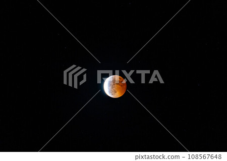 [Moon material] Lunar eclipse [Nagano Prefecture] 108567648
