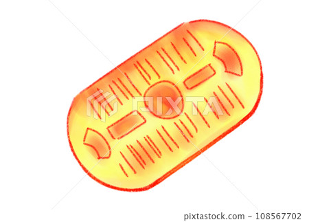 Illustration of a large and small size shining in yellow Illustration of a large and small size shining in yellow 108567702