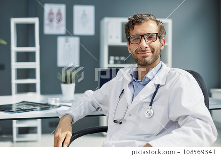 Portrait of a confident young doctor in the office Portrait of a confident young doctor in the office 108569341