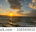 Sunset over the sea 108569410
