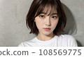 A woman with a white shirt 108569775