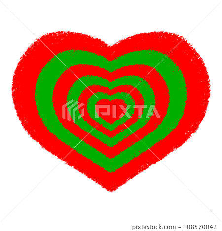 Colorful heart crayon illustration Colorful heart crayon illustration 108570042