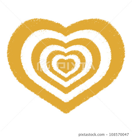 Colorful heart crayon illustration 108570047