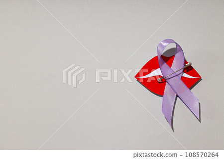 Purple ribbon, concept for the day of elimination of violence against women. Purple ribbon, concept for the day of elimination of violence against women. 108570264