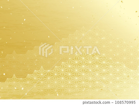 Hemp leaf pattern Japanese style background material Hemp leaf pattern Japanese style background material 108570995