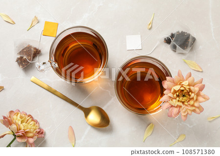 Concept of hot drink for drinking in cold season - tea Concept of hot drink for drinking in cold season - tea 108571380
