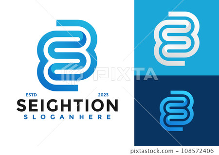 Letter S Eight Solution Logo design vector symbol icon illustration Letter S Eight Solution Logo design vector symbol icon illustration 108572406