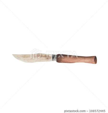 illustration with wooden kitchen utensils illustration with wooden kitchen utensils 108572445