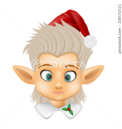 christmas elf santa claus helper vector illustration christmas elf santa claus helper vector illustration 108572521