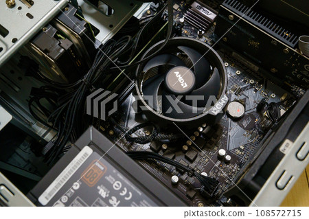 Inside the computer after cleaning 108572715