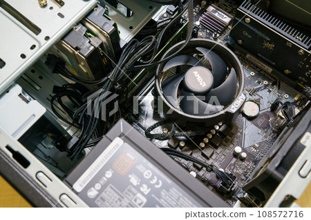 Inside the computer after cleaning 108572716