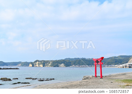 View of Katsuura Bay, Chiba Prefecture, Katsuura City, Boso Peninsula, Takaiso Park 108572857
