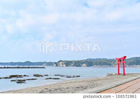 View of Katsuura Bay, Chiba Prefecture, Katsuura City, Boso Peninsula, Takaiso Park View of Katsuura Bay, Chiba Prefecture, Katsuura City, Boso Peninsula, Takaiso Park 108572861