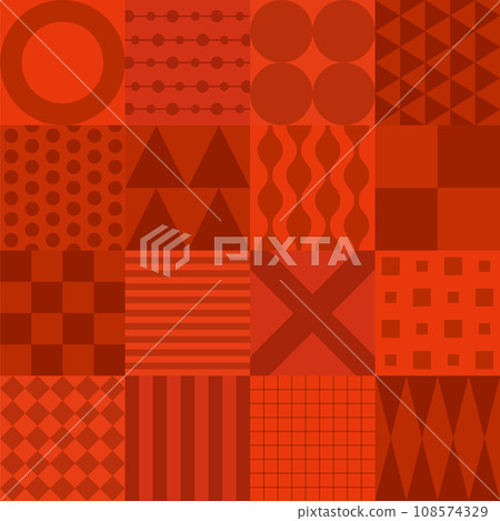 red geometric pattern plaid wallpaper 108574329