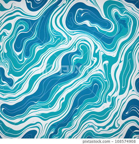 Abstract design ocean water blue white  108574908