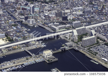 空拍千葉縣船橋市蝦川水閘地區 空拍千葉縣船橋市蝦川水閘地區 108575036