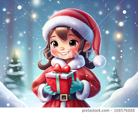 Santa kids illustration 108576888