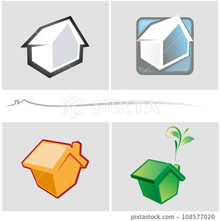 Real estate logo design set. vector illustration Real estate logo design set. vector illustration 108577020