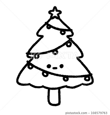 Cute Christmas tree Doodle element, Festival signs and symbols, Hand drawn in doodle style Cute Christmas tree Doodle element, Festival signs and symbols, Hand drawn in doodle style 108579763