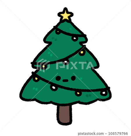 Cute Christmas tree Doodle element, Festival signs and symbols, Hand drawn in doodle style Cute Christmas tree Doodle element, Festival signs and symbols, Hand drawn in doodle style 108579766