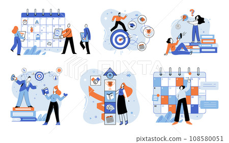 Self management. Vector illustration. Professional success relies on self management skills Personal productivity is result effective self management The self management metaphor compares 108580051