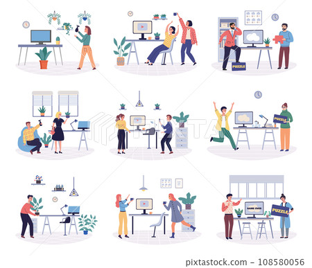 Colleagues vector illustration. Successful teamwork relies on open communication, cooperation, and shared vision among colleagues The colleagues concept explores dynamics professional relationships Colleagues vector illustration. Successful teamwork relies on open communication, cooperation, and shared vision among colleagues The colleagues concept explores dynamics professional relationships 108580056