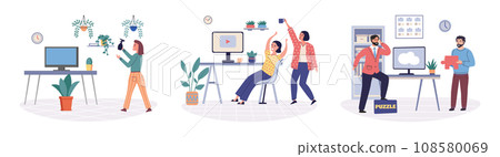 Colleagues vector illustration. Effective communication is foundation strong relationships among colleagues and contributes to positive work culture Sharing regular reports and updates with colleagues Colleagues vector illustration. Effective communication is foundation strong relationships among colleagues and contributes to positive work culture Sharing regular reports and updates with colleagues 108580069