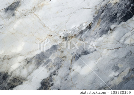 Marble texture. Marble background grey blue white black color with gold. Natural pattern of marble. Surface of stone, granite. Stylish design. Abstract backdrop with copy space. Ceramic tiles. 108580399