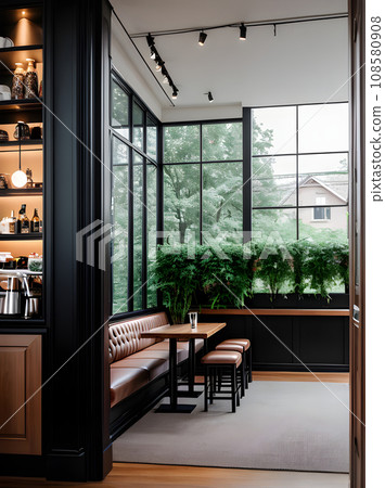 ultrarealistic cafe design medium shot hyperdetailed 108580908