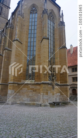 Exterior of the St. James's Church, Rothenburg ob der Tauber, Bayern, Germany Europe 108581665