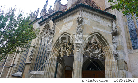 Exterior of the St. James's Church, Rothenburg ob der Tauber, Bayern, Germany Europe 108581668