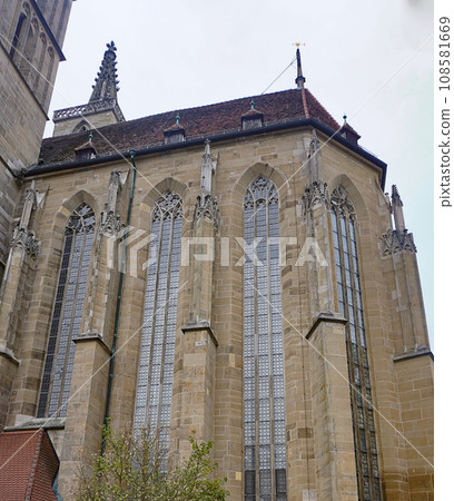 Exterior of the St. James's Church, Rothenburg ob der Tauber, Bayern, Germany Europe Exterior of the St. James's Church, Rothenburg ob der Tauber, Bayern, Germany Europe 108581669