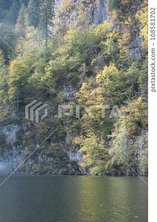 Konigsee, Germany - lake surrounded with mountains, Berchtesgaden National Park, Bavaria, Germany 108581702