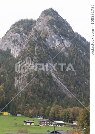 View of Berchtesgaden National Park, Berchtesgaden Alps, Berchtesgadener Land, Bavaria, Germany, Europe View of Berchtesgaden National Park, Berchtesgaden Alps, Berchtesgadener Land, Bavaria, Germany, Europe 108581783